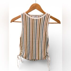 Buttermelon Women’s Striped Knit Tank Top Size S